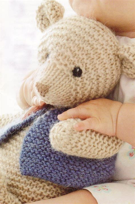Easy To Knit Bear Pattern Digital Pdf Download Knitting Bear Teddy