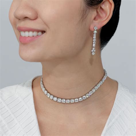 Diamond Necklace And Earrings Set Tiffany And Co Christies