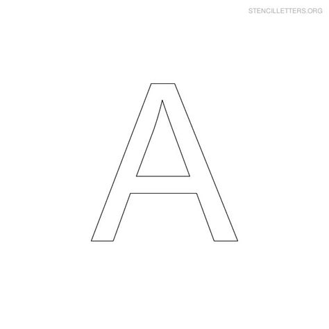 Letter A Printable Alphabet Stencil Templates Stencil Letters Org