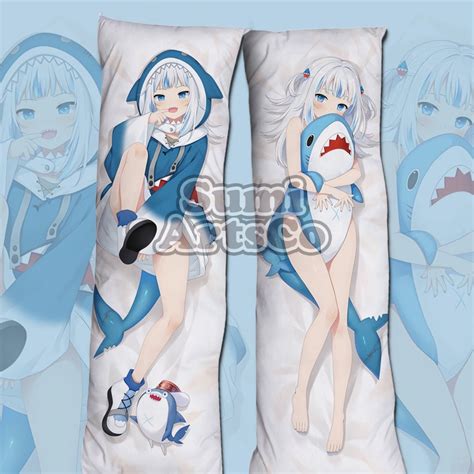 Dakimakura Gawr Gura Hololive Anime Body Pillow Cover Case Double Side