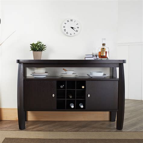 Furniture Of America Vera Multi Storage Wood Buffet Table Espresso