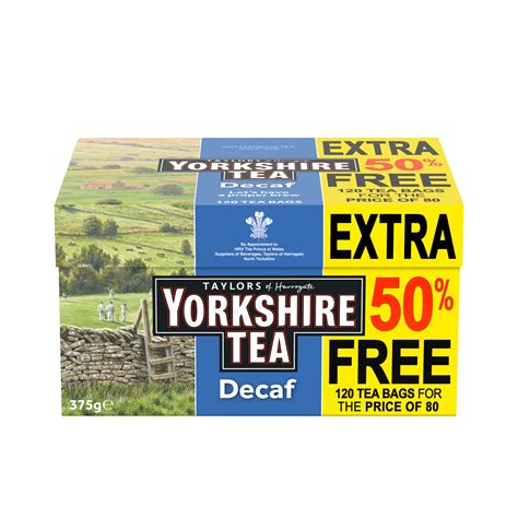 Yorkshire Tea Decaffeinated Ref 0403388 Pack 120 162062 Office Range