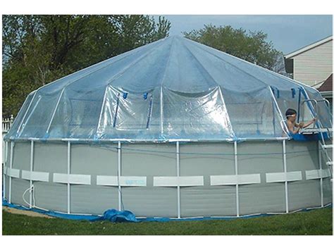 Fabrico Sun Dome All Vinyl Dome For Soft Sided Above Ground Pools 22 Round 214550 Above