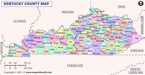 World Maps Library Complete Resources Kentucky County Road Maps