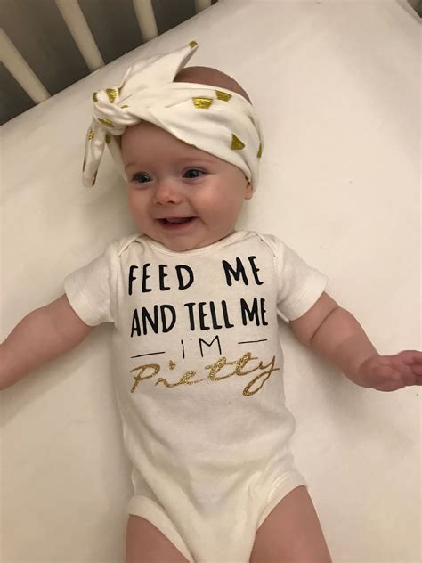 Onesie Feed Me And Tell Me Im Pretty By Ohtoodletots On Etsy
