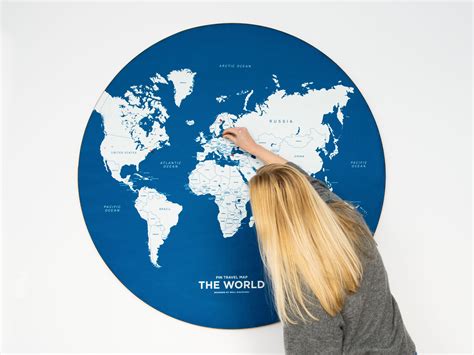 Pin Travel World Map Wall Discovery