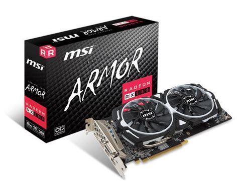 2 top rated oc card to buy now. MSI Radeon RX580 Armor 8G OC Graphics Card RX580-ARMOR-8G ...