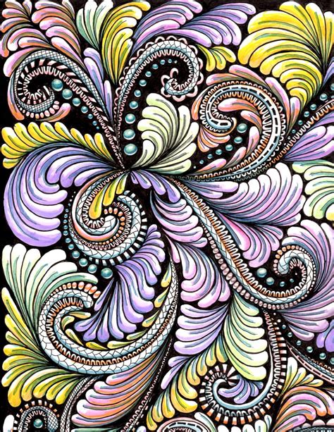 Tangle Art Zentangle Patterns Zentangle Art