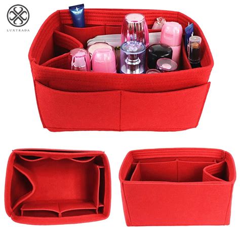 luxtrada women travel cosmetic makeup bag insert organizer toiletry bag case pouch compartment