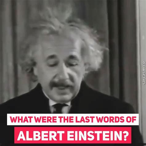 The Last Words Of Albert Einstein The Last Words Of Albert Einstein