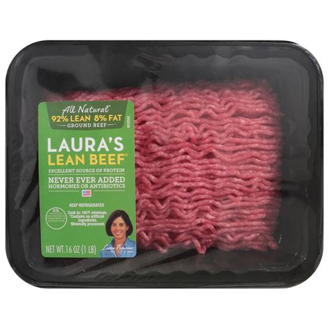 Save On Laura S Lean Ground Beef 92 Lean 8 Fat Order Online Delivery