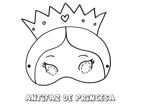 Antifaz De Princesa Dibujos Para Colorear Con Los Niños Attività Di