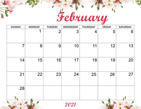 This bold february calendar features plenty of space for note taking and is visually striking. Cute February 2021 Calendar Desktop Wallpaper ...