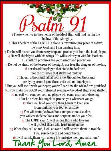 Pin On Psalm 91 Prayer