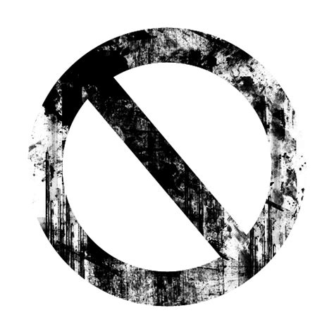 Black No Symbol Clip Art
