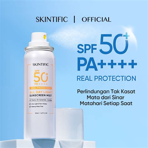 Promo Skintific All Day Light Sunscreen Mist Spf 50 Pa Diskon 59