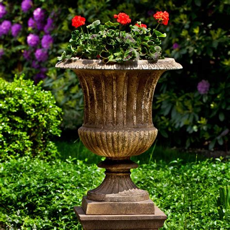 Campania International Smithsonian Classical Urn Cast Stone Planter