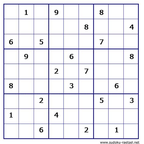 Hier können sie sudoku mit verschiedenen schwierigkeitsstufen kostenlos ausdrucken. Sudoku zum ausdrucken | Sudoku-Raetsel.net