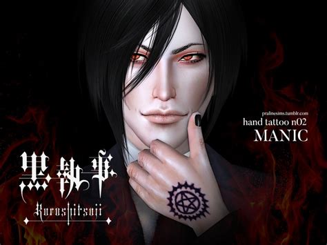 The Sims Resource Hand Tattoo Manic Black Butler