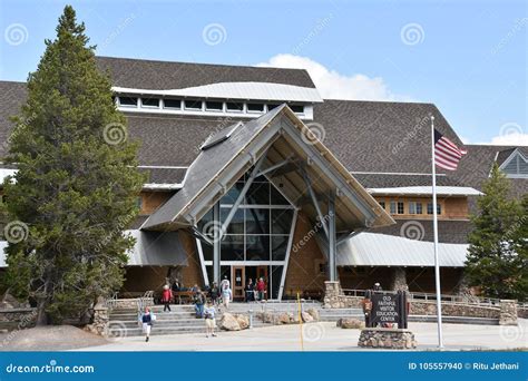 Old Faithful Visitor Center At Yellowstone National Park In Wyoming