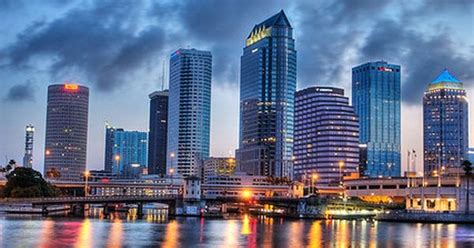 Downtown Tampa Hdr Reflected Vertical By Photomatt28 Via Flickr