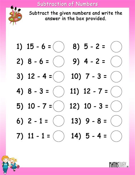 Subtraction For Kids 2nd Grade 2nd Grade Subtraction Worksheets And