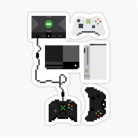 Pixel History Xbox Sticker By Pootermobile04 Redbubble