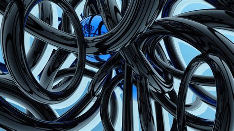 Black Blue Glassy Pipes Hd Abstract Wallpapers Hd Wallpapers Id 62689