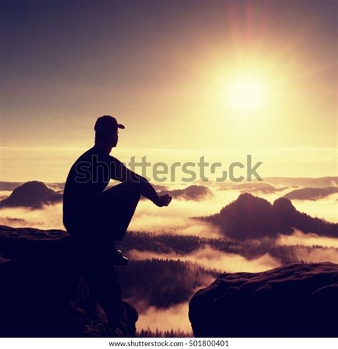 Moment Loneliness Man Cap Sit On Stock Photo 501800401 Shutterstock