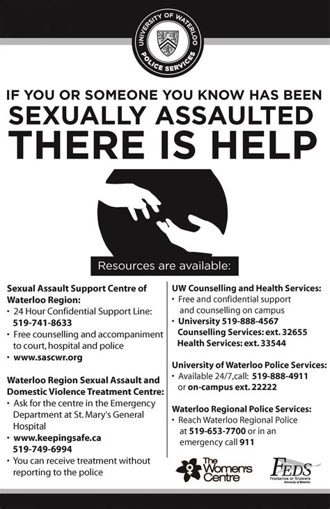 Uwpolice Sexual Assault Poster Special Constable Service University