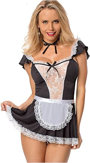 Zapzeal Sexy Lingerie For Women Maid Cosplay Costume French Maids