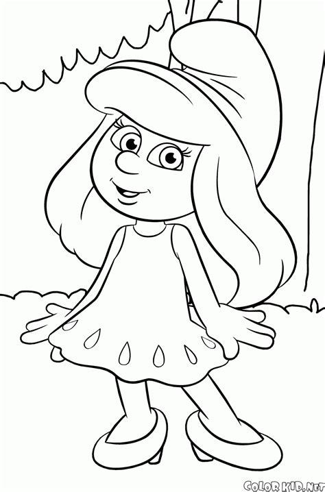 You can override an old color with. Coloring page - Smurfette