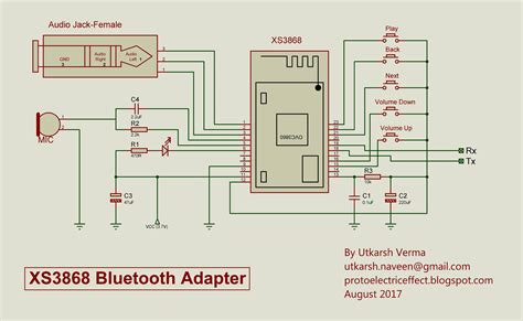 Bluetooth Audio Transmitter Circuit Diagram