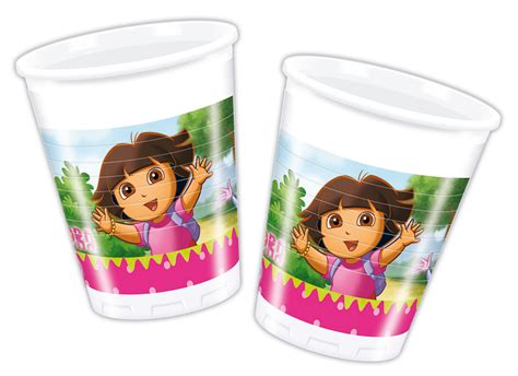 Dora Adventures Cups 10 Pieces Morgenthalers Partyshop