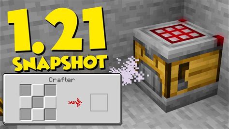 Minecraft 121 Chegou O Novo Bloco Auto Crafter Snapshot 23w42a