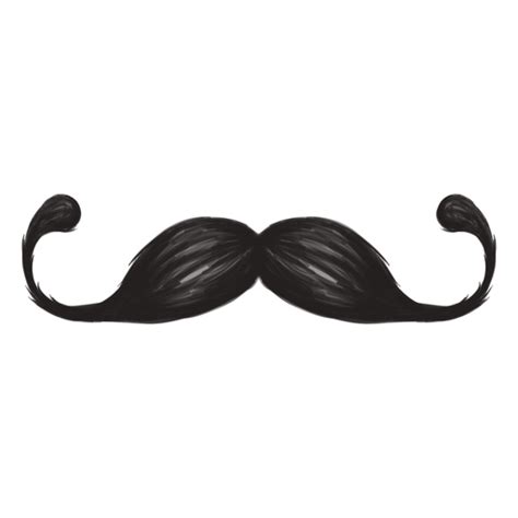 The Handlebar Moustache Brush Stroke Icon Transparent Png And Svg