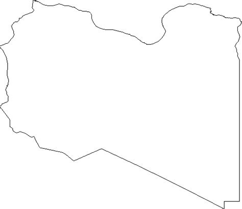 Blank Outline Map Of Libya