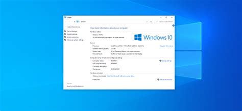 How To Open The Classic “system” Control Panel On Windows 10