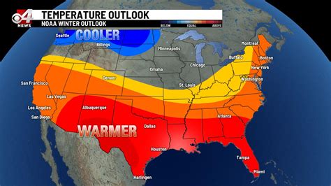 Noaa Winter Outlook Calls For Warmer Drier Winter For Texas Kveo Tv