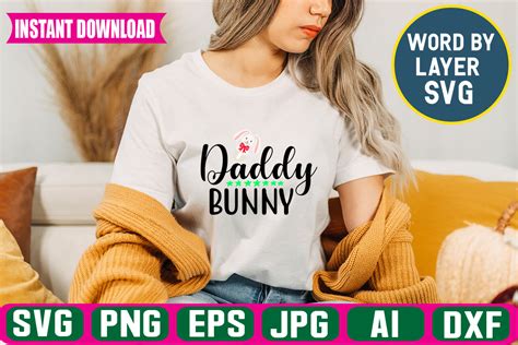 Daddy Bunny Graphic By Rsvgzone · Creative Fabrica