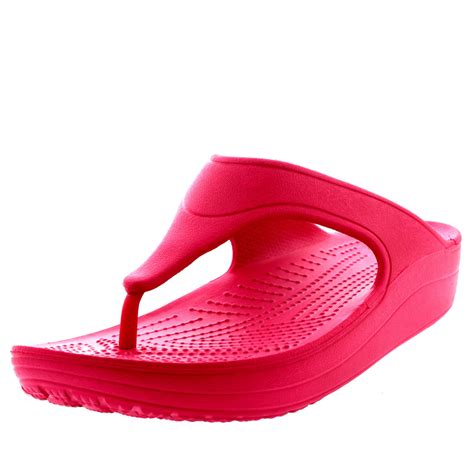 Ladies Crocs Sloane Platform Flip Wedge Heel Platform Summer Flip Flop