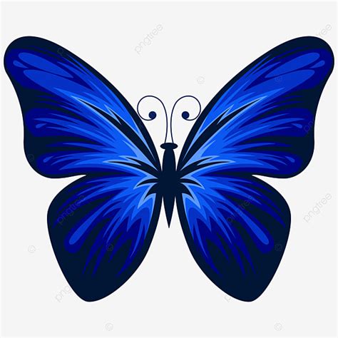 Diseño Azul Mariposa Png Dibujos Hermoso Azul Brillante Png Y Vector
