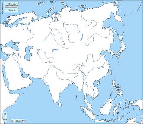 Asia Free Map Free Blank Map Free Outline Map Free Base Map States Names Color Asia The Best
