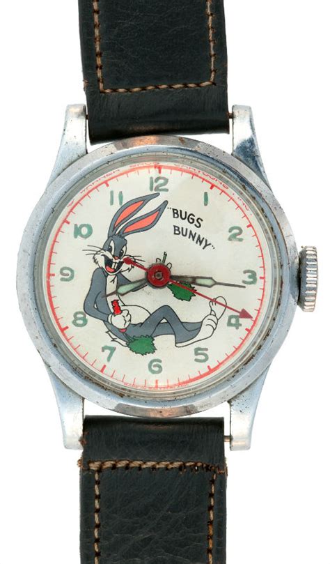 Hakes Bugs Bunny Wrist Watch Variety With Stalks On Dial