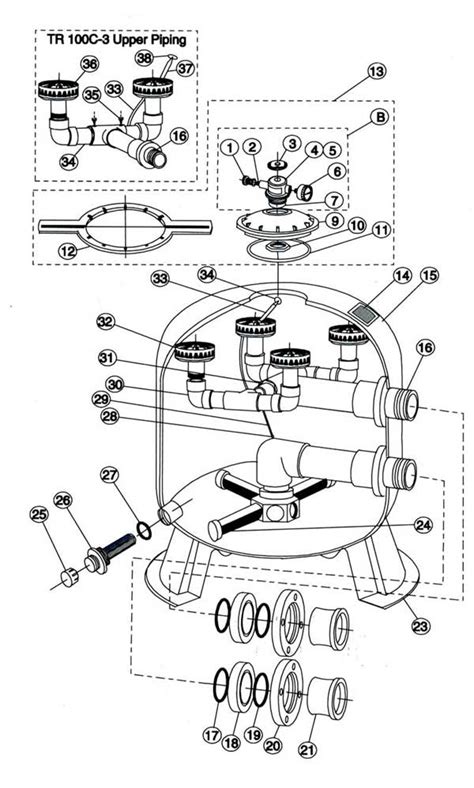 Pentair Triton Ii Parts Diagram Heat Exchanger Spare Parts