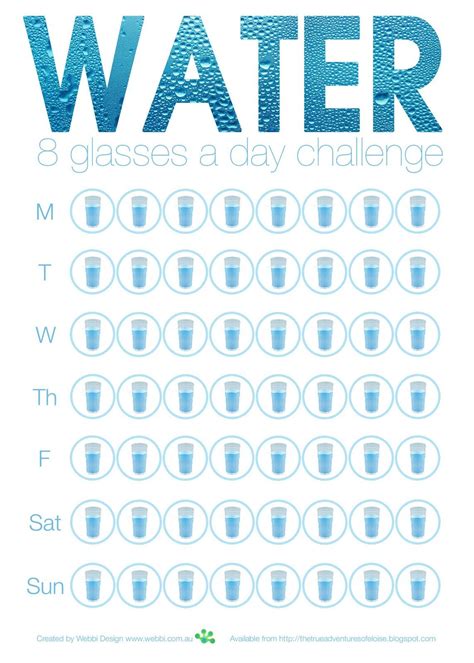 Water 8 Glasses A Day Challenge