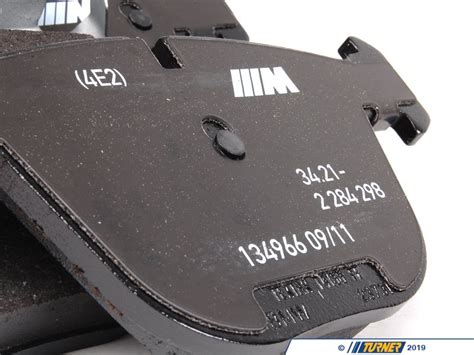 Brake pad replacement and rotors front and back. 34212284296 - Genuine BMW Rear Brake Pad Set - E60 M5, E60 M6, E82 1M, E9X M3 | Turner Motorsport