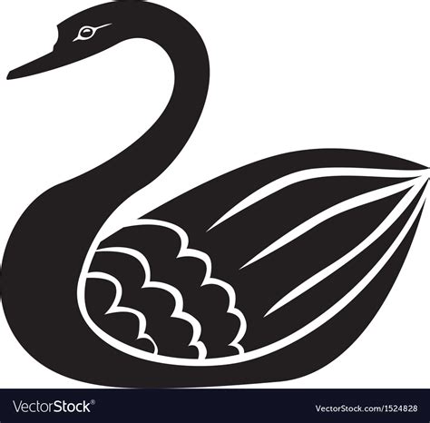 Swan Royalty Free Vector Image Vectorstock