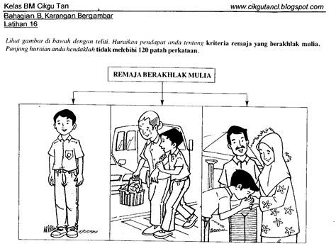 Kemahiran menulis karangan bahasa arab (1). LAMAN BLOG CIKGU TAN CL: Karangan Bergambar PMR - Remaja ...