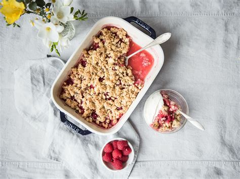 Rhubarb Raspberry Crumble Recipe Kitchen Stories